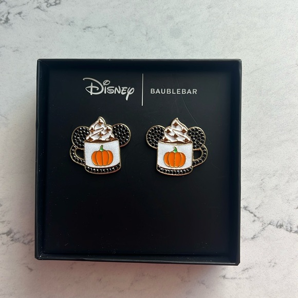 Disney and Baublebar Jewelry - Disney x BaubleBar Pumpkin Coffee Earrings